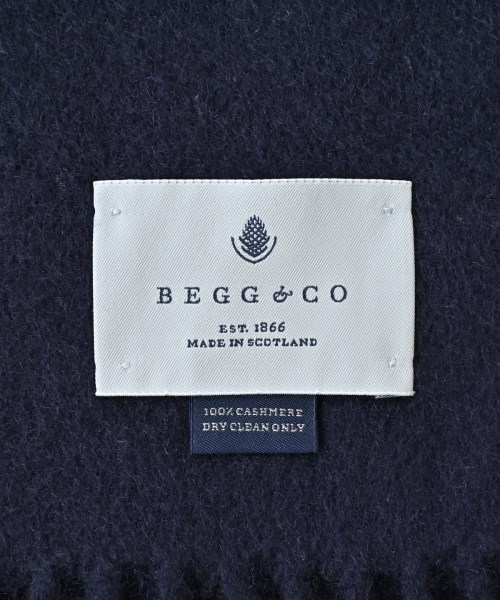 BEGG & CO（ベグ　アンド　コー）ストール 紺 サイズ:- レディース/2200674714410