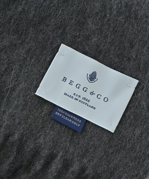 BEGG & CO（ベグ　アンド　コー）マフラー グレー サイズ:- メンズ/2200716899587