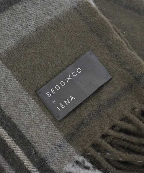BEGG & CO（ベグ　アンド　コー）ストール カーキ サイズ:- レディース/2200660628134