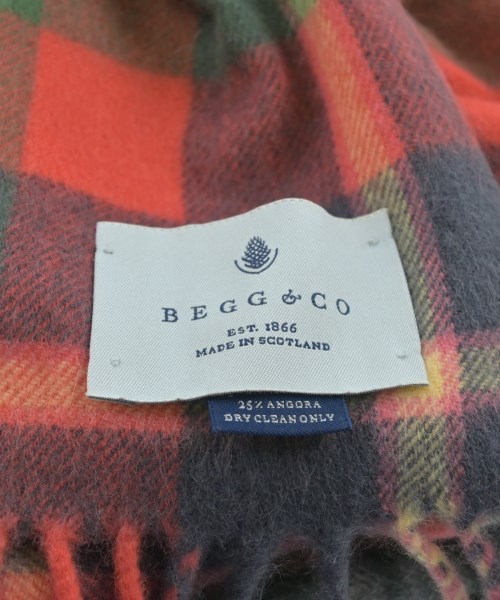 BEGG & CO（ベグ　アンド　コー）マフラー 赤 サイズ:- レディース/2200727225016