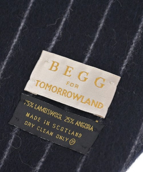 BEGG & CO（ベグ　アンド　コー）マフラー 紺 サイズ:- メンズ/2200679488040