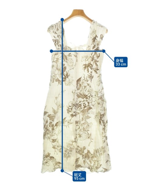 TAE ASHIDA（タエアシダ）ワンピース 白 サイズ:9(M位) レディース/2200651926072