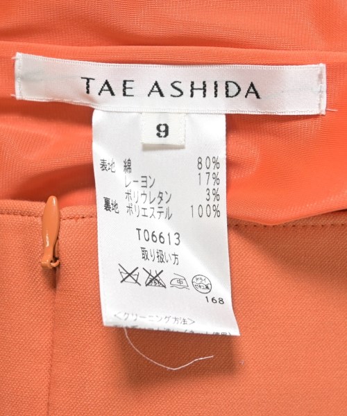 TAE ASHIDA（タエアシダ）ワンピース オレンジ サイズ:9(M位) レディース/2200645820102