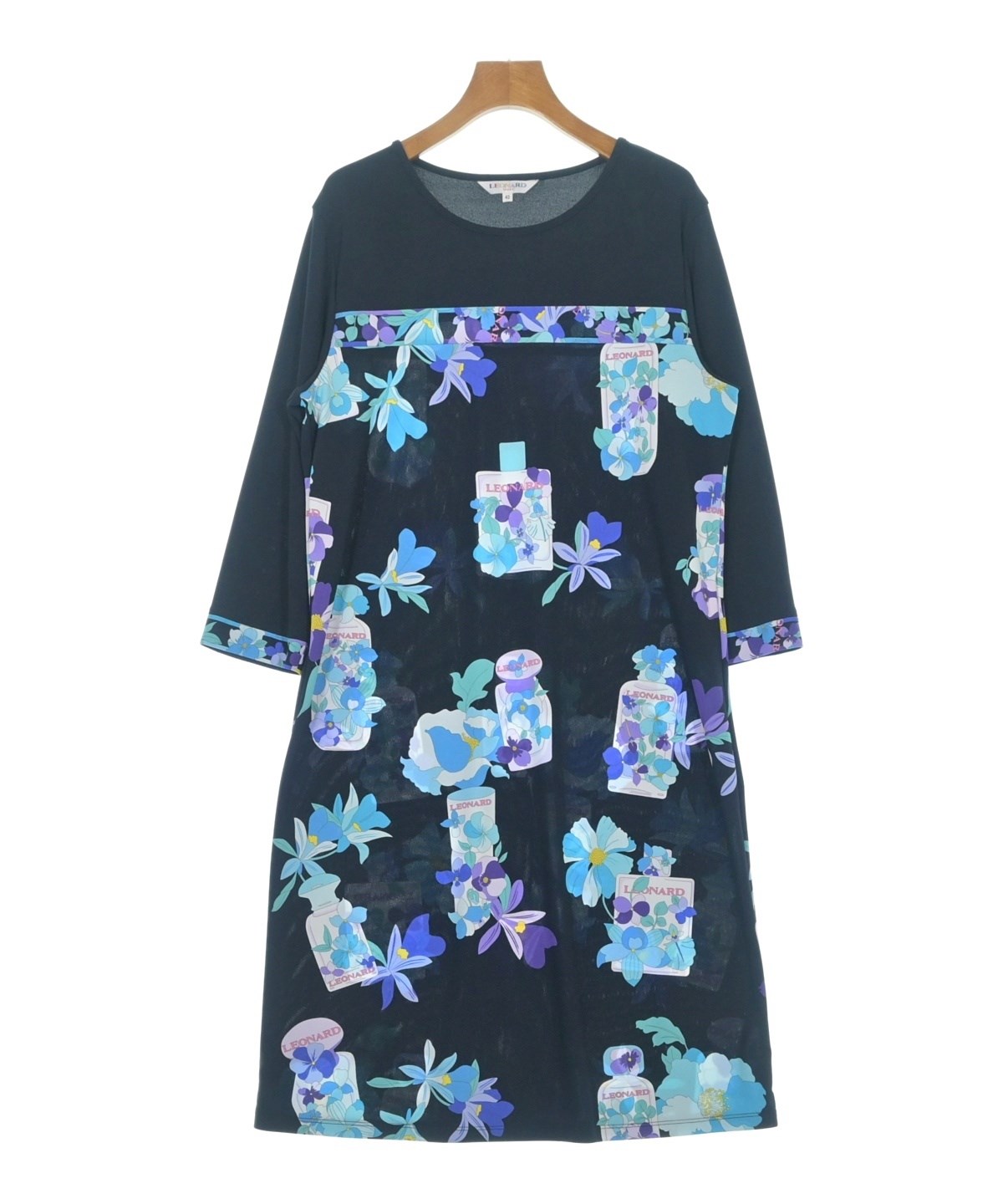 LEONARD FASHION（レオナール ファッション）ワンピース 黒 サイズ:42