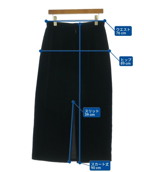 LEONARD FASHION（レオナール　ファッション）ロング・マキシ丈スカート 黒 サイズ:-(L位) レディース/2200612297043