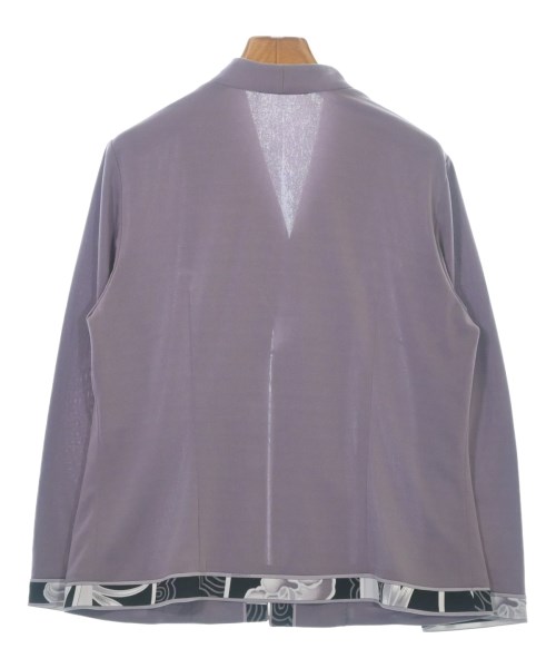 LEONARD FASHION（レオナール　ファッション）ノーカラージャケット 紫 サイズ:42(M位) レディース/2200616615034
