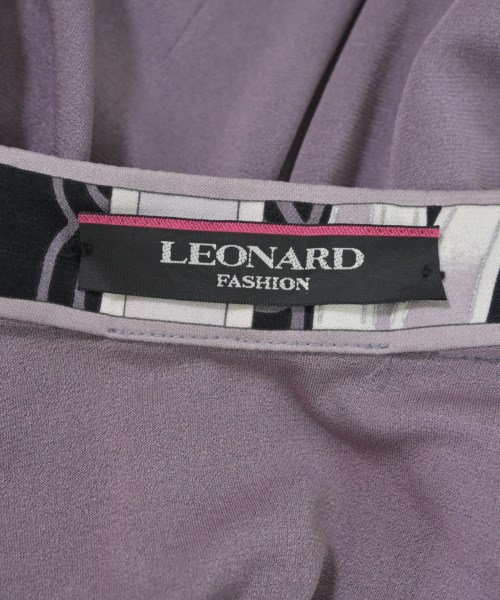 LEONARD FASHION（レオナール　ファッション）ノーカラージャケット 紫 サイズ:42(M位) レディース/2200616615034