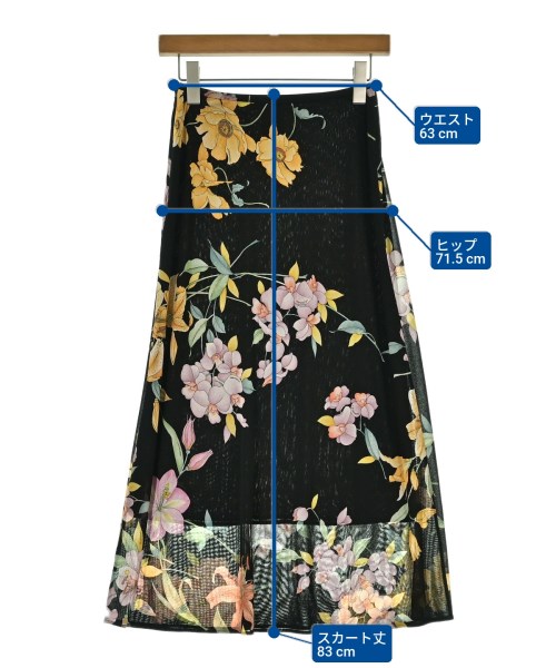 LEONARD FASHION（レオナール　ファッション）ロング・マキシ丈スカート 黒 サイズ:67(M位) レディース/2200699243032