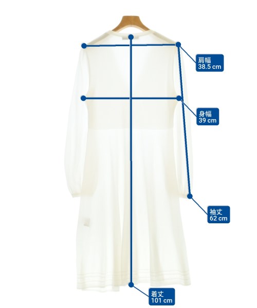 LEONARD FASHION（レオナール　ファッション）ワンピース 白 サイズ:38(S位) レディース/2200677420141