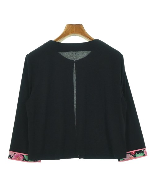 LEONARD FASHION（レオナール　ファッション）ノーカラージャケット 黒 サイズ:40(M位) レディース/2200675474054