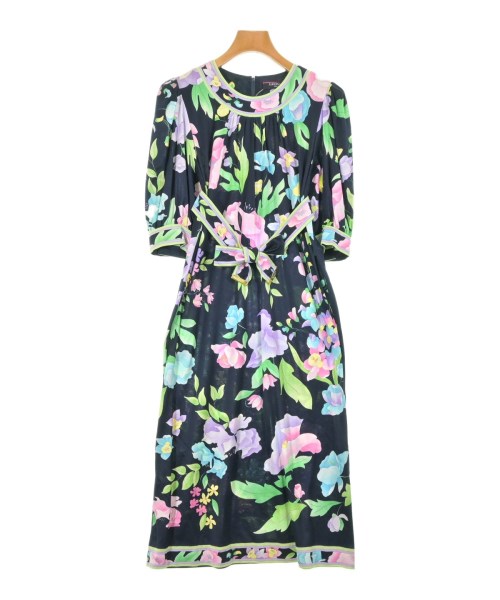 LEONARD FASHION(レオナール　ファッション)ワンピース 紺 サイズ:L/2200689046018