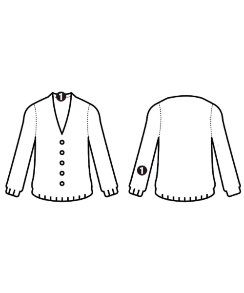 LEONARD FASHION（レオナール　ファッション）カーディガン 黒 サイズ:L レディース/2200692145036