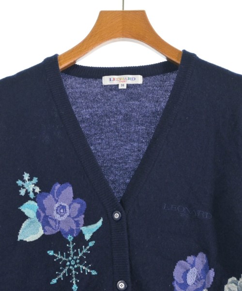 LEONARD SPORT（レオナール　スポーツ）カーディガン 紺 サイズ:38(S位) レディース/2200658472039