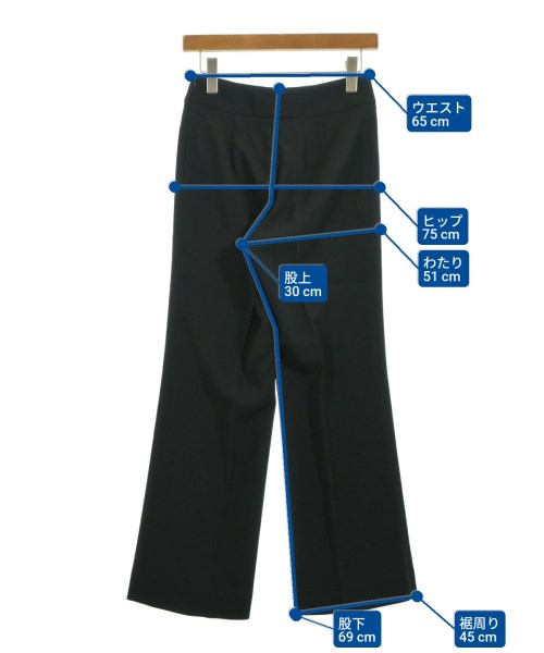 Max Mara STUDIO（マックスマーラ　ストゥーディオ）スラックス 黒 サイズ:34(XXS位) レディース/2200620836043