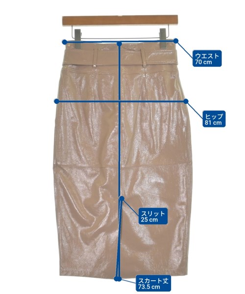 Max Mara STUDIO（マックスマーラ　ストゥーディオ）ひざ丈スカート ベージュ サイズ:38(S位) レディース/2200636300019