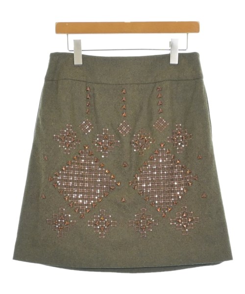 Max Mara STUDIO（マックスマーラ　ストゥーディオ）ひざ丈スカート カーキ サイズ:-(L位) レディース/2200640112035
