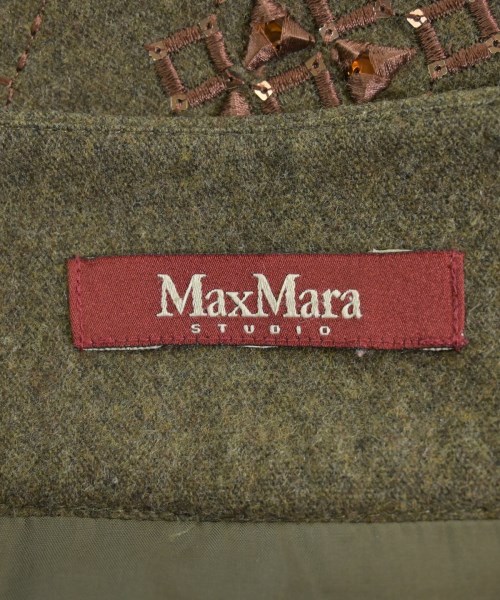 Max Mara STUDIO（マックスマーラ　ストゥーディオ）ひざ丈スカート カーキ サイズ:-(L位) レディース/2200640112035