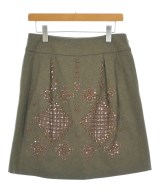 Max Mara STUDIO（マックスマーラ　ストゥーディオ）ひざ丈スカート カーキ サイズ:-(L位) レディース/2200640112035