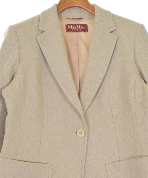 Max Mara STUDIO（マックスマーラ　ストゥーディオ）テーラードジャケット ベージュ サイズ:44(L位) レディース/2200641697012