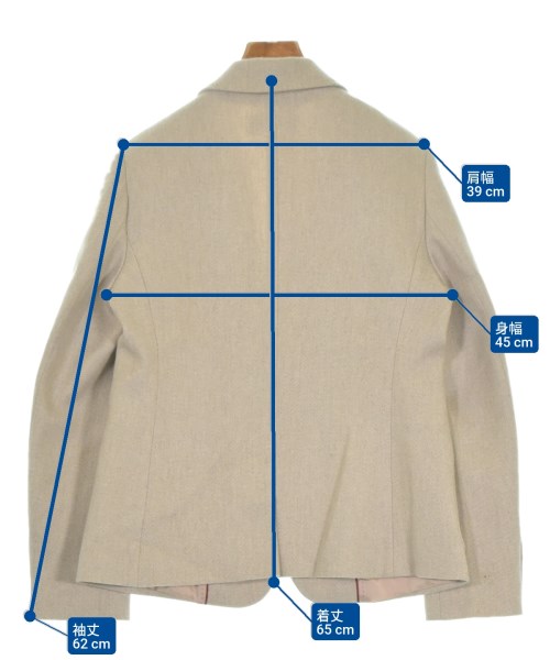 Max Mara STUDIO（マックスマーラ　ストゥーディオ）テーラードジャケット ベージュ サイズ:44(L位) レディース/2200641697012