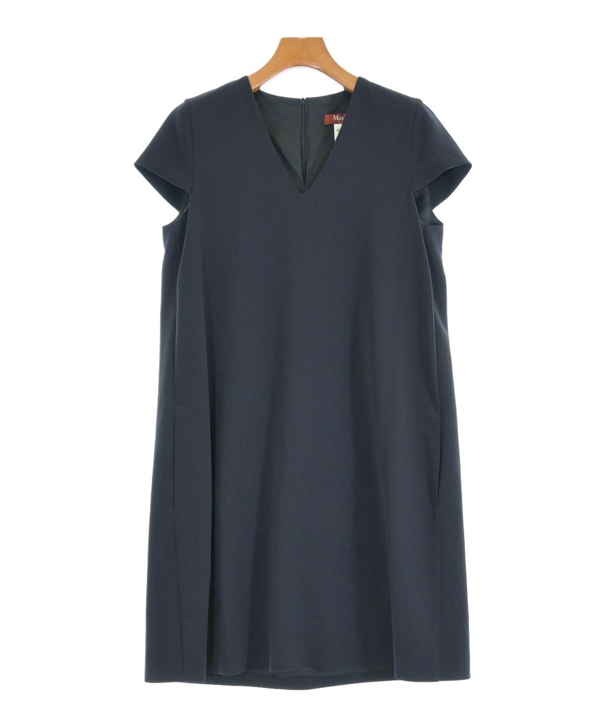 MaxMara STUDIO マキシ丈ワンピース ストール オケージョン 紺色 MaxMara STUDIO マキシ丈ワンピース ストール オケージョン 紺色