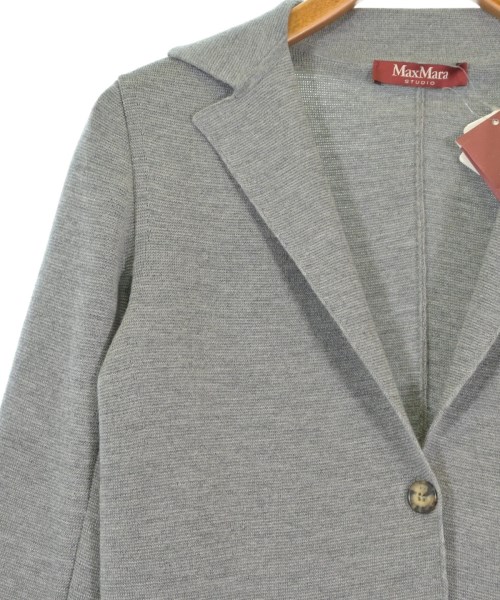 Max Mara STUDIO（マックスマーラ　ストゥーディオ）カジュアルジャケット グレー サイズ:S レディース/2200624105015