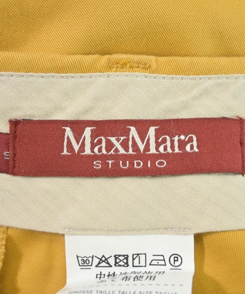 Max Mara STUDIO（マックスマーラ　ストゥーディオ）スラックス 黄 サイズ:36(XS位) レディース/2200615401140