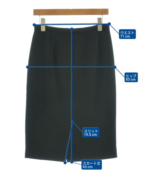 Max Mara STUDIO（マックスマーラ　ストゥーディオ）ひざ丈スカート 黒 サイズ:42(M位) レディース/2200596701086