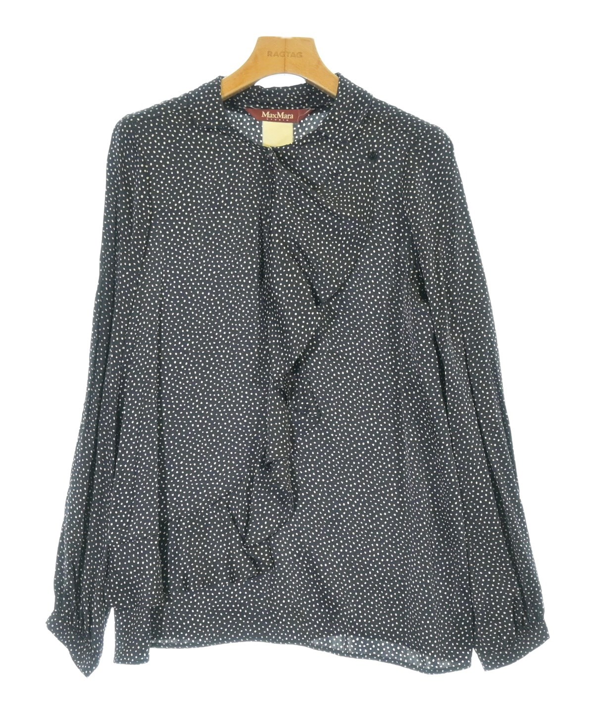 MaxMara studioブラック長袖ブラウス Max Mara STUDIO（マックスマーラ 