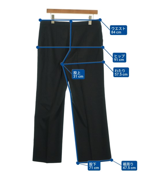 Max Mara STUDIO（マックスマーラ　ストゥーディオ）スラックス 黒 サイズ:48(XXL位) レディース/2200678925201