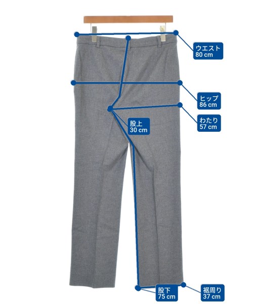 Max Mara STUDIO（マックスマーラ　ストゥーディオ）スラックス グレー サイズ:42(M位) レディース/2200678260043
