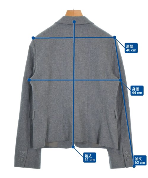 Max Mara STUDIO（マックスマーラ　ストゥーディオ）テーラードジャケット グレー サイズ:42(M位) レディース/2200678260050