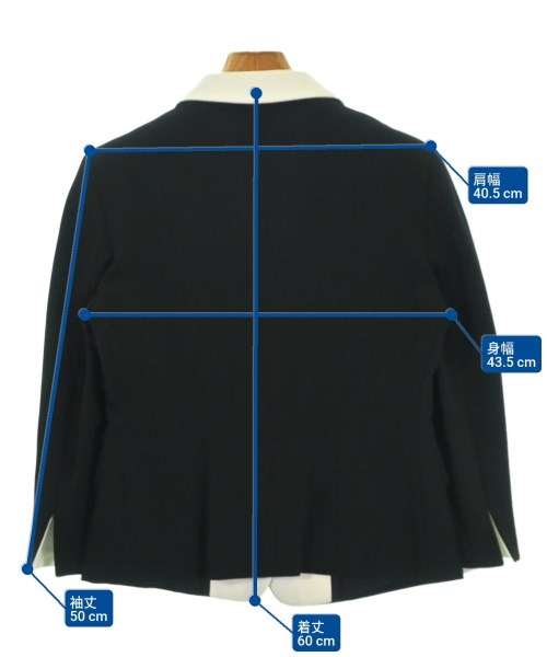 Max Mara STUDIO（マックスマーラ　ストゥーディオ）テーラードジャケット 黒 サイズ:44(L位) レディース/2200693669036