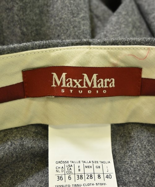 Max Mara STUDIO（マックスマーラ　ストゥーディオ）スラックス グレー サイズ:40(M位) レディース/2200691841175