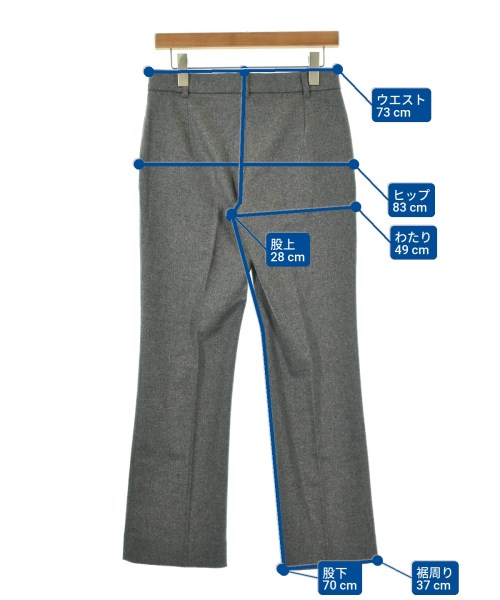 Max Mara STUDIO（マックスマーラ　ストゥーディオ）スラックス グレー サイズ:40(M位) レディース/2200691841175