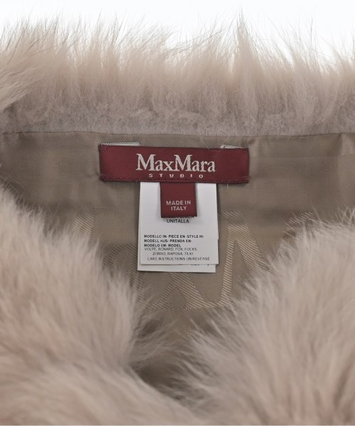 Max Mara STUDIO（マックスマーラ　ストゥーディオ）マフラー ベージュ サイズ:- レディース/2200709298304