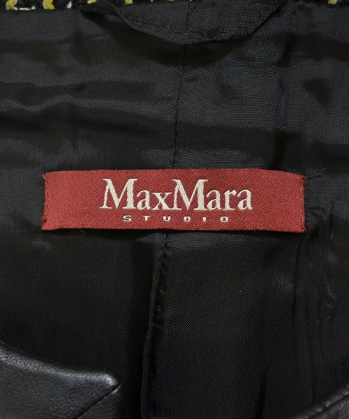 Max Mara STUDIO（マックスマーラ　ストゥーディオ）ノーカラージャケット 黒 サイズ:40(M位) レディース/2200708923023