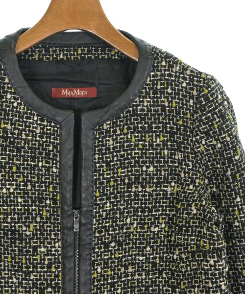 Max Mara STUDIO（マックスマーラ　ストゥーディオ）ノーカラージャケット 黒 サイズ:40(M位) レディース/2200708923023