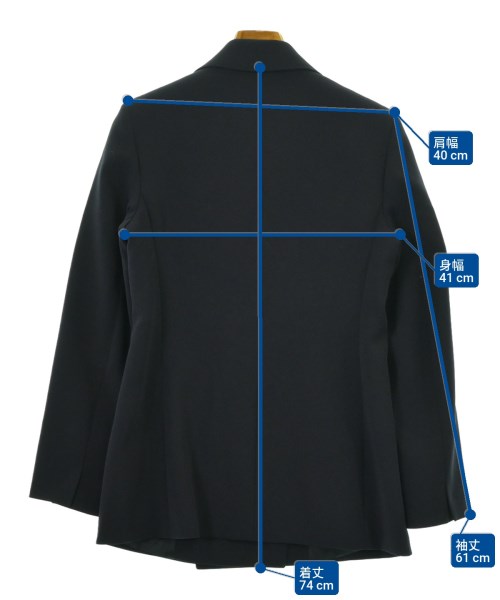 Max Mara STUDIO（マックスマーラ　ストゥーディオ）ジャケット 紺 サイズ:36(XS位) レディース/2200640239022