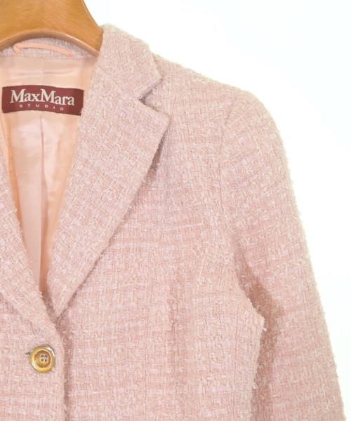 Max Mara STUDIO（マックスマーラ　ストゥーディオ）テーラードジャケット ピンク サイズ:36(XS位) レディース/2200641993183