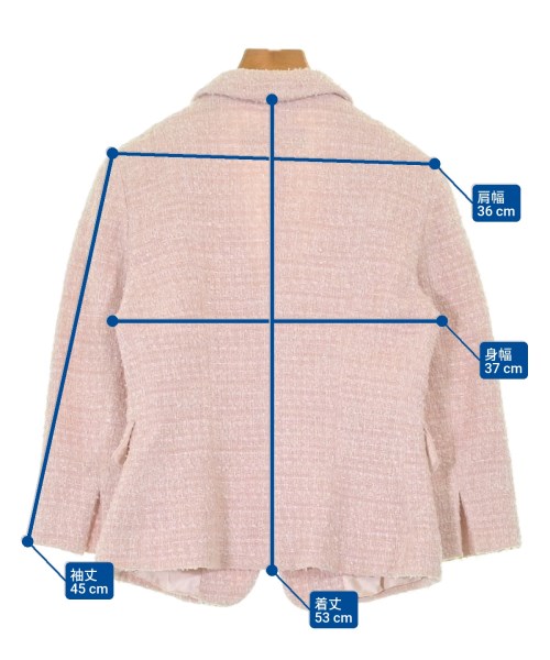 Max Mara STUDIO（マックスマーラ　ストゥーディオ）テーラードジャケット ピンク サイズ:36(XS位) レディース/2200641993183