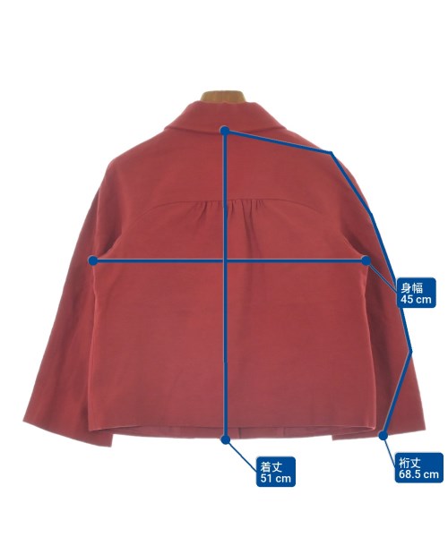 Max Mara STUDIO（マックスマーラ　ストゥーディオ）カジュアルジャケット 赤 サイズ:40(M位) レディース/2200650947061