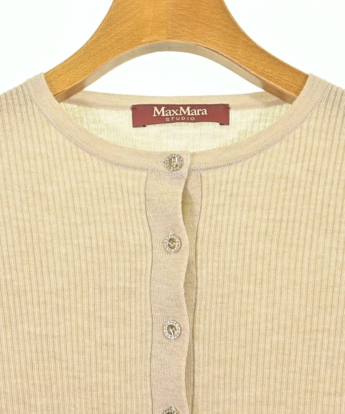 Max Mara STUDIO（マックスマーラ　ストゥーディオ）カーディガン ベージュ サイズ:S レディース/2200692477410