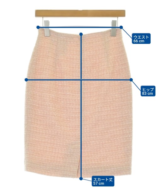 Max Mara STUDIO（マックスマーラ　ストゥーディオ）ひざ丈スカート ピンク サイズ:38(S位) レディース/2200700155019