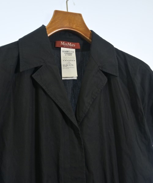Max Mara STUDIO（マックスマーラ　ストゥーディオ）シャツワンピース 黒 サイズ:42(M位) レディース/2200700656035
