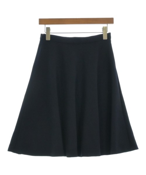 Max Mara STUDIO（マックスマーラ　ストゥーディオ）ひざ丈スカート 紺 サイズ:36(XS位) レディース/2200668528108