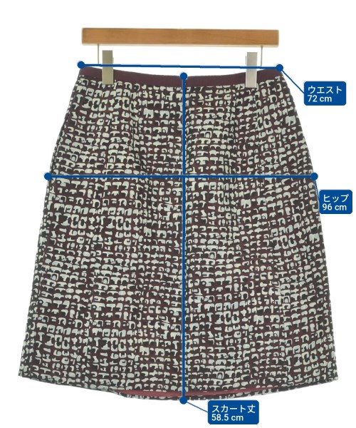 Max Mara STUDIO（マックスマーラ　ストゥーディオ）ひざ丈スカート 赤 サイズ:44(L位) レディース/2200734982032