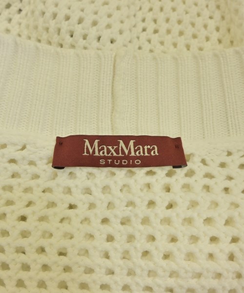 Max Mara STUDIO（マックスマーラ　ストゥーディオ）カーディガン 白 サイズ:S レディース/2200720287103