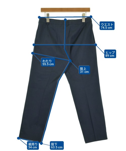 Max Mara STUDIO（マックスマーラ　ストゥーディオ）クロップドパンツ 紺 サイズ:44(L位) レディース/2200711730076