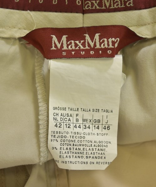 Max Mara STUDIO（マックスマーラ　ストゥーディオ）クロップドパンツ ベージュ サイズ:46(XL位) レディース/2200711730083